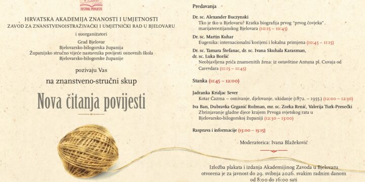 Festival povijesti Kliofest 2026. u Bjelovaru